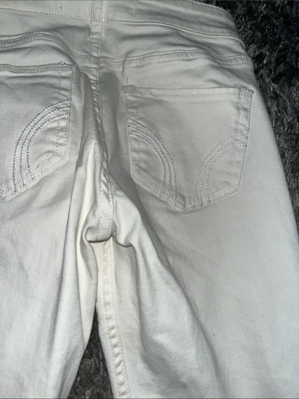 Hollister White Stretch Skinny Jeans - Picture 7 of 9